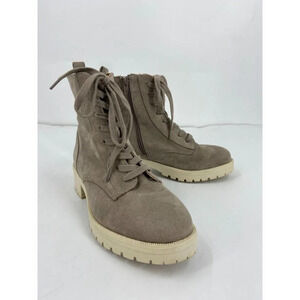 Anne‎ Klein Women's Vanya Velvet Lace Up Side Zip Ankle Boots Size 6M